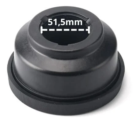 Snabblåsande mutteradapter