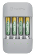 Varta Eco Charger Pro, Nickel-metallhydrid (NiMH), Kortslutning, AA, AAA, 4 styck, Batterier medföljer