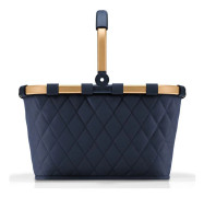 reisenthel Inköpskorg mörkblå guld för kvinnor och män - Carrybag Rhombus L Frame Midnight Gold 298398