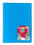 Fickplånbok - Grafoplás - Blå - 30 fickor - Polypropen