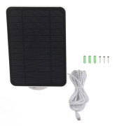 4W 5V Solpanel för Arlo för Ring för Blink Säkerhetskamera IP65 Vattentät Solcellsladdare med vit