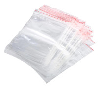 3 Storlekar 100st Återanvändbara Zip Lock Genomskinliga Plastförseglingspåsar För Godis Nötter Livsmedelsförvaring