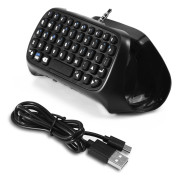 Mini Trådlöst Bluetooth Speltangentbord Chatpad för PS4-handkontroll
