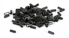 100 st M2 M3 M4 Plast Nylon Sexkantig hane Hona Hona Distans Rundskalle Skruv Mutter