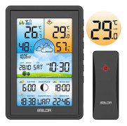 Berdsen väderstation med display BD-906, svart