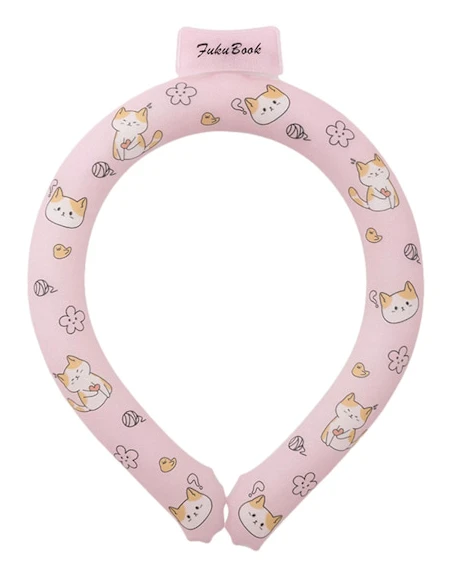 Nackkylring - Portabel och återanvändbar nackkylring | Nackis-krage, kyltillbehör för varmt väder, nackis-påse med gel, rosa