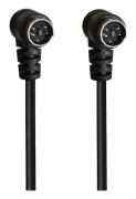 Hane till Hane S-Video 5Pin Adapterkabel mini DIN 5pins S-video Linje eller Hemma Bio Och Rese Användning 3m double bend