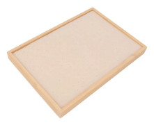 Örhängebricka Flanellträ 216 Hål Lätt Elegant Lyxigt Smyckesförvaringsfodral Beige