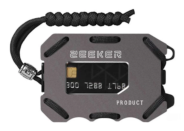 [LCS]ZEEKER Metallkorthållare RFID Multifunktionell EDC Plånbok Stor Kapacitet Minimalistisk Korthållare Med Flasköppnare Funktion, Färg: Grå Not Specified