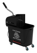 Rullhink 20 L med press, 2 kammare, svart