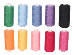 400 yards broderitråd vardera 10 st Hantverk DIY slitstark sytråd Färgstark tråd för kläder