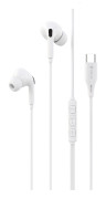 Devia Kintone A2 In-Ear Headset med USB-C - Vit