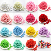 8/10/15/20/25/30mm Mini Fluffiga Mjuka Pom Pom Bollar Handgjorda Leksaker för Barn Bröllop Jul Dekor DIY Sömnad Hantverksmaterial{ROG}