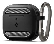 Spigen Rugged Armor - matte black - AirPods 4