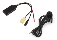 Bluetooth 5.0 AUX-kabeladapter med mikrofon Handsfree-ersättning för Fiat 500/Grande Punto/Qubo/Fiorino