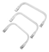 [LLC] 3 st Handväska Ram Kit Handväska Ram Kit Väska Ram Stängning Plånboksram Verktyg Plånboksram Lås Plånboksram Hårdvara Metall Plånboksram Silver