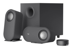 Logitech - Z407 Computer Speakers with Subwoofer and Bluetooth Connection - Graphite