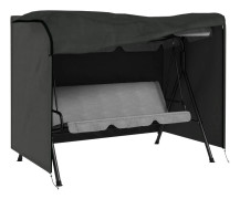 Hammockskydd 3-sits 205x124x164 cm, vattenavvisande, UV-beständigt, 600D oxford, mörkgrå
