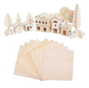 10 ark 200x200x1,5 mm balsaträ plywood, Natural Love Plywood.