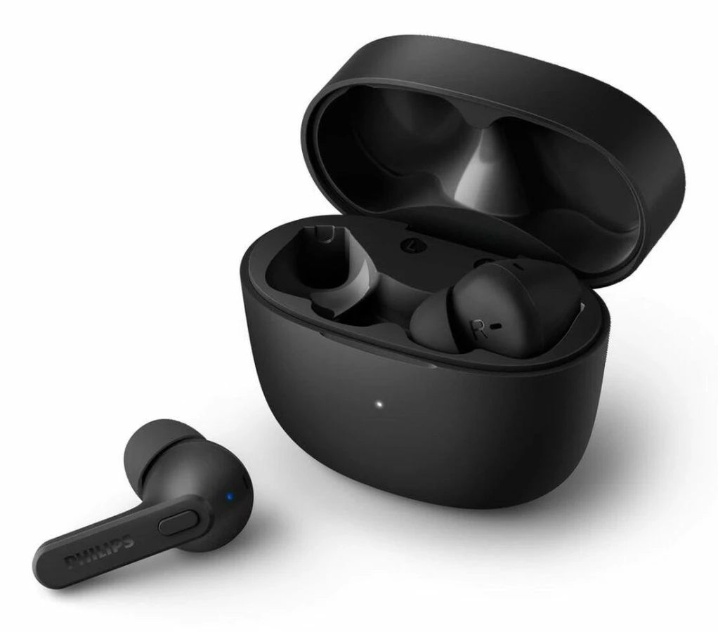 Philips TAT2206BK - True wireless-hörlurar med mikrofon - inuti örat - Bluetooth - ljudisolerande - svart