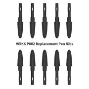 VEIKK P002 10 st Ersättningspennspetsar Batterifri Stylus Slitstark Pennspets för VEIKK A50 A15 A15Pro Ritplattor