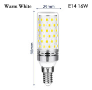 LED No Flicker WARM WHITEE14 16W E14 16W Warm WhiteE14 16W