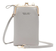 Fashionabel Mini Crossbody-väska med läderficka för telefon och plånbok, reseväska för kvinnor
