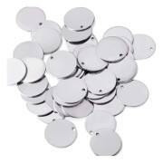 Round Charms Flat Round Charms Stamping Tag[XJ]