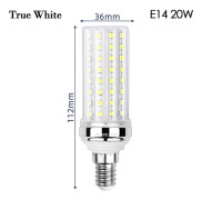 LED No Flicker TRUE WHITEE14 20W E14 20W True WhiteE14 20W