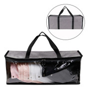 1 Piece Grey Oxford Fabric Transparent Storage Bag CD Hat Book