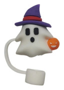 Halloween Silikon Sugrörsskydd för 10mm Sugrör för Mugg Dricka Dammskydd Sugrörsspetsar Tillbehör E