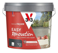 Fasadfärg V33 Easy Renovering 10L Antracit RAL 7016 - Hög Skydd