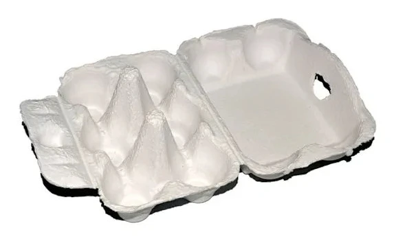Äggkartong, Stapelbar äggkartong av pappersmassa, äggbricka för förvaring i kylskåp, kök, återförsäljare, frakt, 10-pack, 10,5x7,5x6cm_tfrf