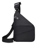 Crossbody bröstväska: Ultratunn crossbody-väska, axelryggsäck, osynlig sidopack för män och kvinnor