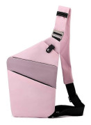 (rosa lila-höger axel) NY Slim Carry, The Slim Carry Sling Bag Anti Theft Crossbody Bag För Resor