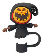 Halloween Silikon Sugrörsskydd för 10mm Sugrör för Mugg Dricka Dammskydd Sugrörsspetsar Tillbehör H