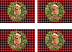 God Jul Vinter snö bordsunderlägg, halkfritt värmebeständigt tvättbart bordsunderlägg, kök matsal heminredning