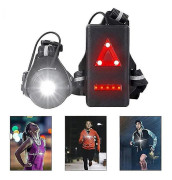Nattlampa för löpning, Uppladdningsbar USB-bröstlampa W