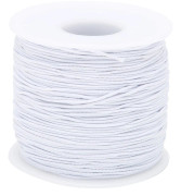 1mm X 100m Elastisk Tråd DIY Hantverkssnöre Smyckestillverkning Armbandstillverkning Vit