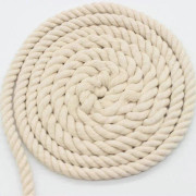 Tvinnat mjukt bomullsrep för makramé, stickning, vägghängare, hantverk - 10 m x 10 mm_Kvalitetsgåvor