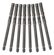 Set med 8 dolda flytande hyllkonsoler, osynligt vägghyllstöd, robust stöd för DIY-vägghyllor med flytande hyllor (10 x 100 mm)