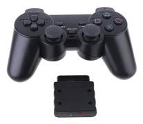 Trådlös Spelkontroll Vibrator 2.4GHz USB Spelkontroll Handtag Joystick med Mottagare för PS2 För 2 Speltillbehör