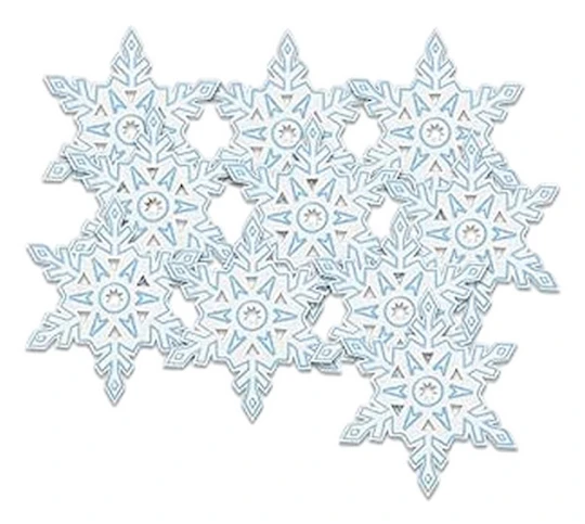 Unique Party Mini Snöflinga Juldekoration (10-pack) O