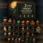 7/15/31 Nätter av Skräck Halloween Nedräknings Blind Box med Figurer, Halloween Adventskalender 2025 Läskiga Minidockor Presentförpackningar (7 dagar...