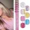 Halloween Cosplay Party Special Glittering Hair Extension Set with Clips Gold