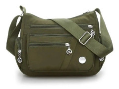 Vattentät Nylon Crossbody-handväska med enkel axel ArmyGreen