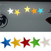 Slitstarka reflekterande stjärnor (6-pack) Grön
