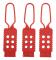 Nylon Säkerhetslås Hasp 6 Hål 3-pack