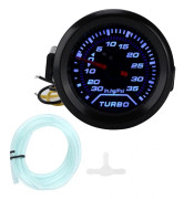 12V Turbo Boost Mätare 52mm 2in 35PSI Digital Display Blå Röd LED Universal Modifiering
