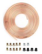 7,62 m Koppar Nickel Bromsrör 4,76 mm OD Hydrauliska Bromsar Bränslesystem Beslag Guld